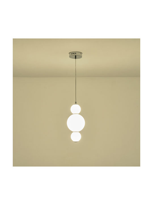 Eurolamp Blossom Pendant Light White 17.5x17.5x194cm