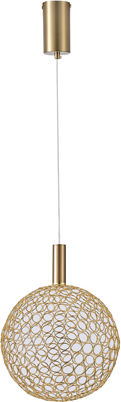 Eurolamp Perforato Ceiling Light Silver LED with Warm White Light 25x25x163cm