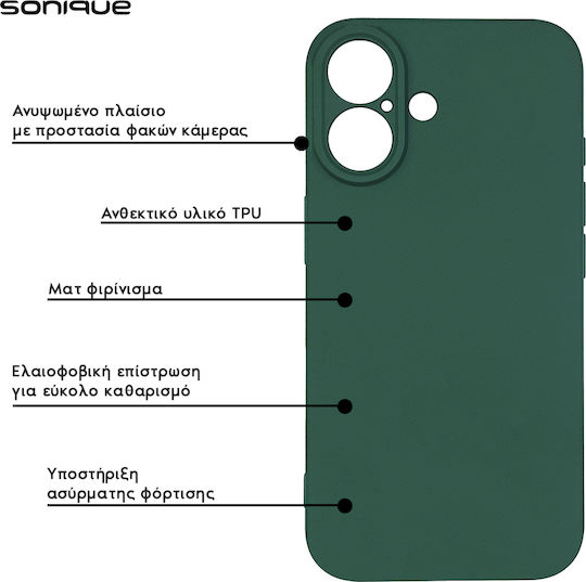 My Colors Sonique Silicone Case for Samsung Galaxy A16 4G Galaxy A16 5G Dark Green