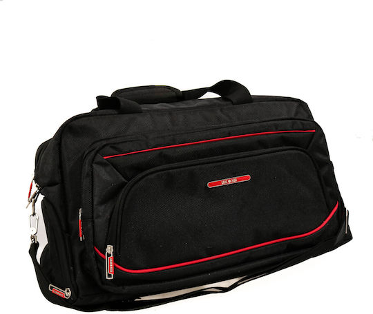 Lamonza Smiley Reisetasche Schwarz Stoff L49xB24xH27cm