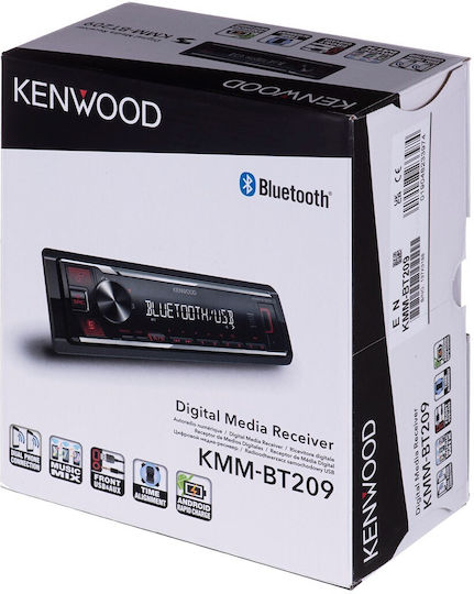 Kenwood KMM-BT209 Ραδιόφωνο Αυτοκινήτου (1DIN) (Bluetooth/USB)