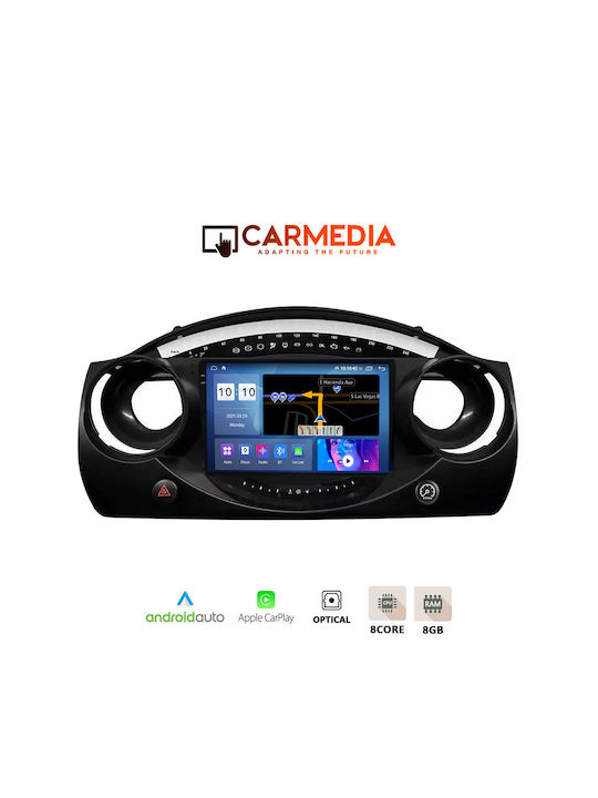 Carmedia Car Audio System for Mini Cooper 2000-2006 (Bluetooth/USB/AUX/WiFi/GPS/Apple-Carplay/Android-Auto) with Touch Screen 9.5"