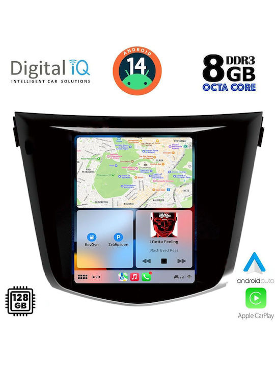 Digital IQ Car Audio System for Nissan Qashqai / X-Trail 2014-2021 (Bluetooth/USB/AUX/WiFi/GPS/Apple-Carplay/Android-Auto) with Touch Screen 9.7"