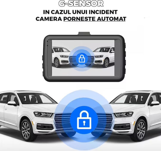 Dual Dash Camera Dvr Rohs Safetyfirst 1980x1080p Hd Resolution 150° Wide View Angle Night Vision Waterproof G-sensor Motion Sensor Loop Recording Universal