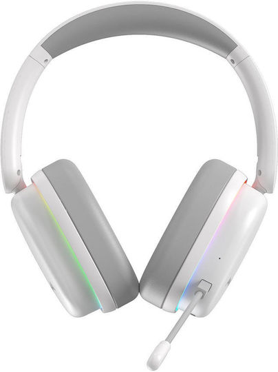 Marvo MONKA HG9070 Căști Gaming Wireless Over Ear cu Conectivitate Bluetooth Alb pentru PS5