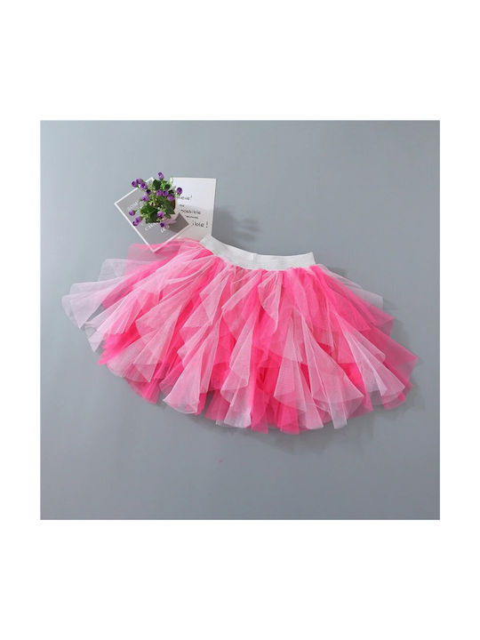 Children's tutu skirt - White - Pink