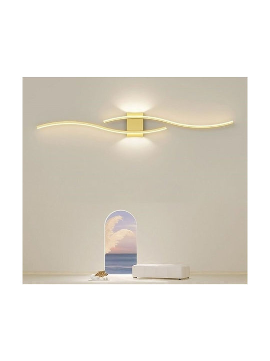 Modern Leuchte Wand mit Integrierter LED und Warmweißes Licht 10x5x60cm
