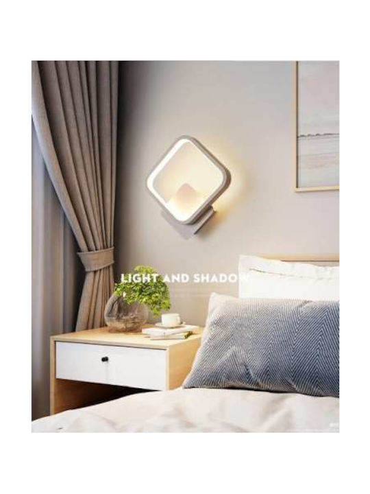 Atman Leggenda Modern Lampă de Perete cu LED Integrat și Lumină Alb Natural Alb 12W Alb Lățime 23cm