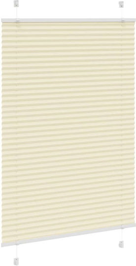 vidaXL Beschattungsrollo Stoff in Beige Farbe L90xH150cm