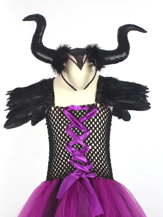 Παιδική Στολή Κακιά Νεράιδα Μαγκούφισα Maleficent Alice Party 11183