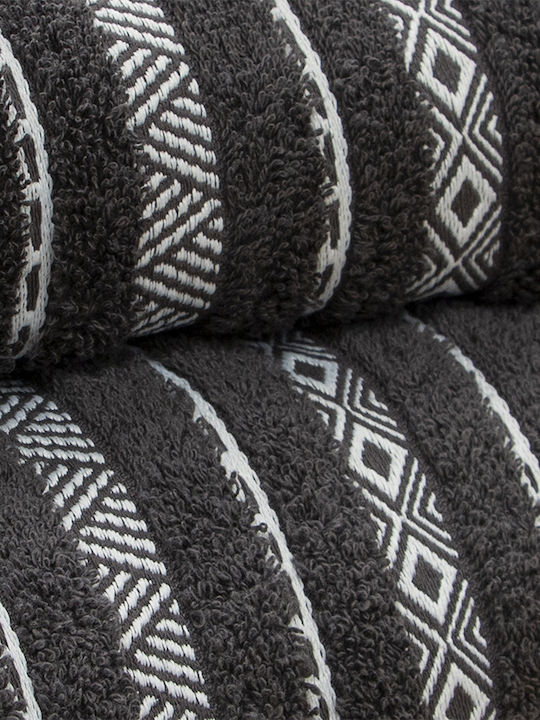Lino Home Facecloth Lux 50x90cm Anthracite Weight 550gr/m²