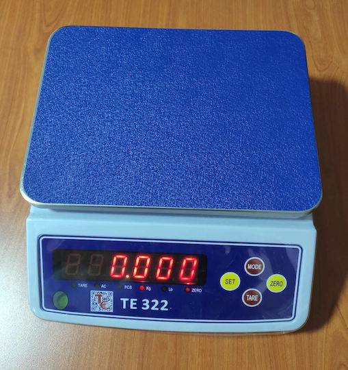 TE Tameiaki Express TE 322 (W2) Elektronisch mit einer Wiegekapazität von 15kg und einer Unterteilung von 0.5gr