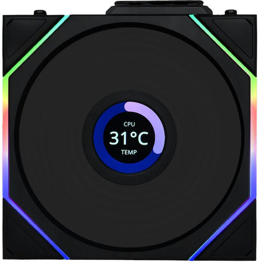 Lian Li UNI FAN TL-LCD Case Fan 120mm with ARGB Lighting and Connection 7-Pin 3pcs