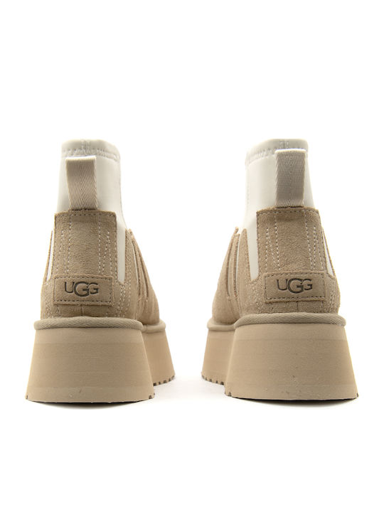 Classic Mini Dipper Suede Ghete Dama Bej
