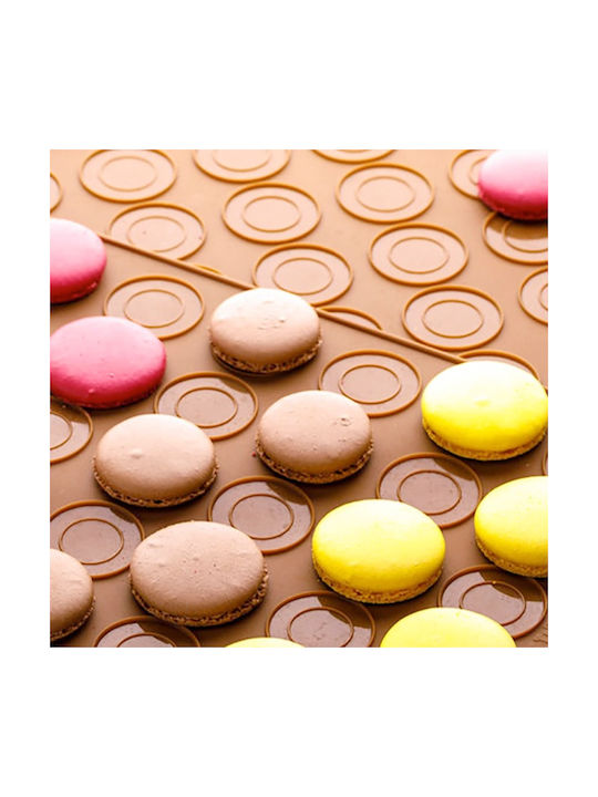 Quasar Co. Pastry Set 27 Macaron Sheet 48 Macaron Sheet Silicone Decorating Mold Silicone Brown-purple
