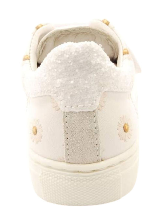 Παιδικά Sneakers με Σκρατς Λευκά