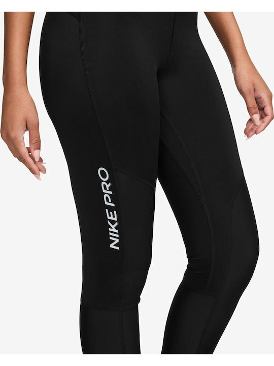 Dri-Fit Pro Training Γυναικείο Μακρύ Κολάν Μαύρο