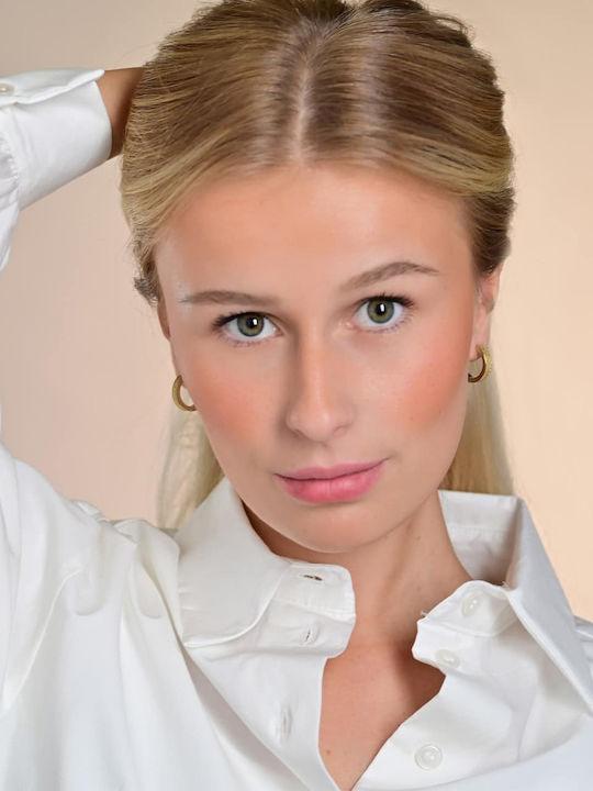 Akzent Earrings Hoops made of Steel Gold Plated