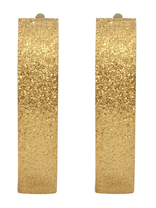 Akzent Earrings Hoops made of Steel Gold Plated