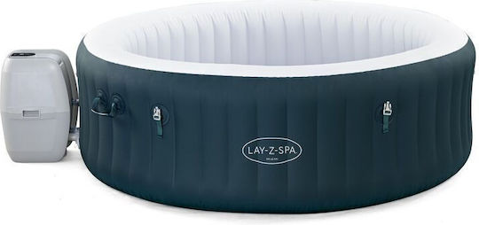 Lay-Z-Spa Miami EnergySense AirJet Rundes Schwimmbecken 795l Aufblasbar mit Hydromassage 196x66cm Dunkelgrün Rund