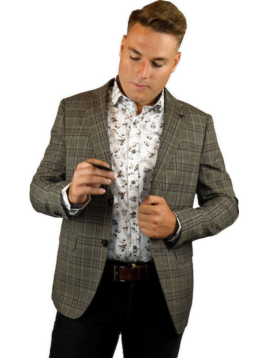 Men's Suit Jacket Slim Fit Beige