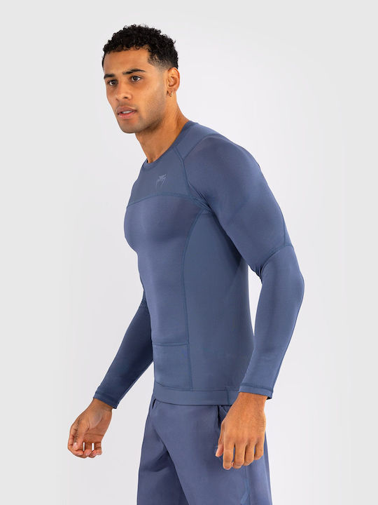 Venum G-fit Long Sleeve Shirt VENUM-05008-052 for Jiu-Jitsu / MMA Blue