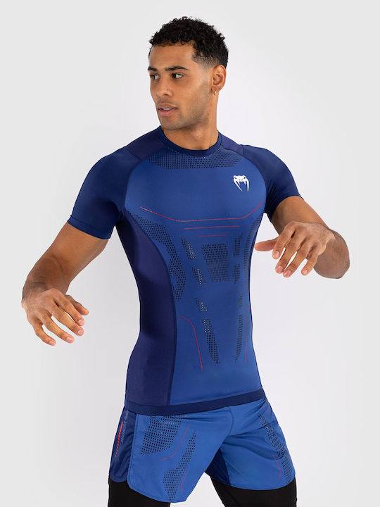 Venum Ανδρική Κοντομάνικη Μπλούζα VENUM-05360-004 για Jiu-Jitsu Μπλε