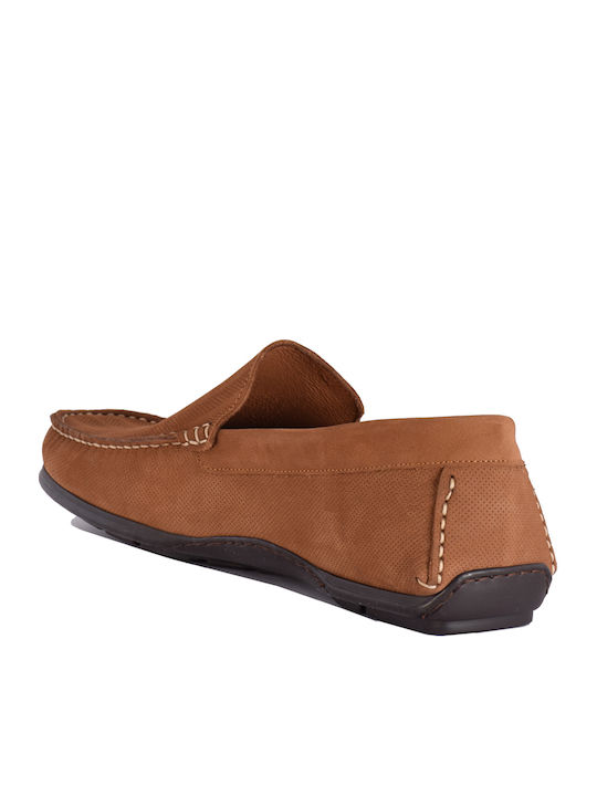 Men's Leather Moccasins Tabac Brown