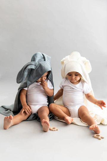 Bamboom Hooded Baby Bath Towel Blue