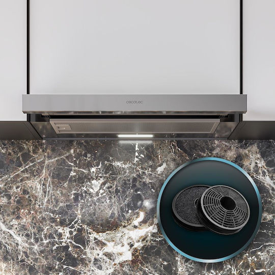 Cecotec Bolero Flux TLM 606500 Συρόμενος Απορροφητήρας 60cm Inox