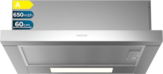 Cecotec Bolero Flux TLM 606500 Συρόμενος Απορροφητήρας 60cm Inox