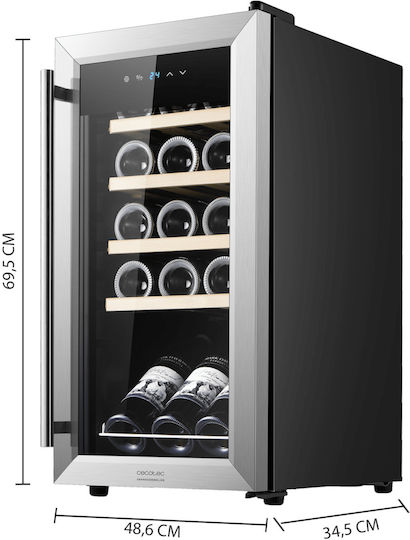 Cecotec Bolero GrandSommelier 1550 Wine Cooler 15 Bottles