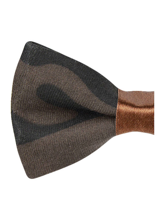Παπιγιόν Καστανό Σατέν 0501009 Brown Black Καφέ Brown