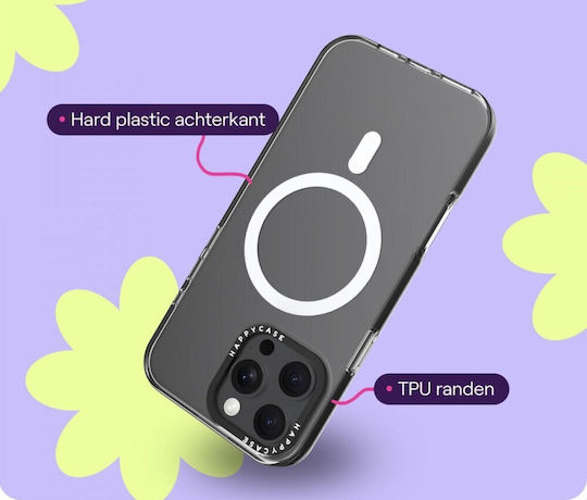 HappyCase Задна корица Пластмаса Прозрачен (iPhone 16 Pro Max)