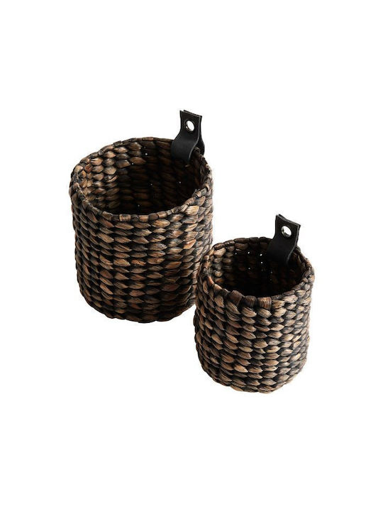 Muubs Set de coșuri decorative Black 2buc