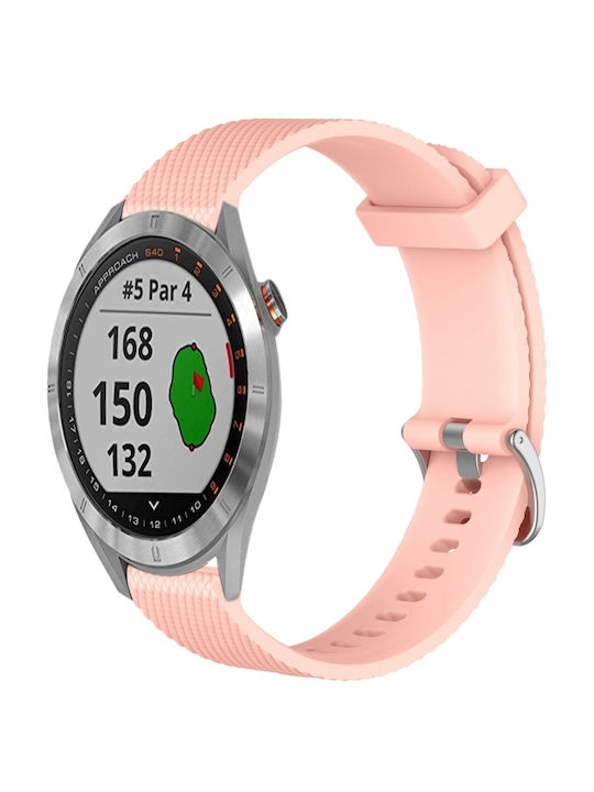 Garmin Venu 2 Plus 20mm Diamond Textured Silicone Band Ροζ