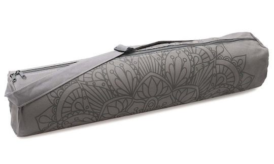 Yogistar Yoga Mat Bag 'basic' Cotton Lotus Mandala Graphite Dimensions 65 X 14 Cm