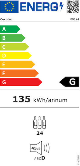 Cecotec GrandSommelier 2450 Συντηρητής Κρασιών 24 Φιαλών