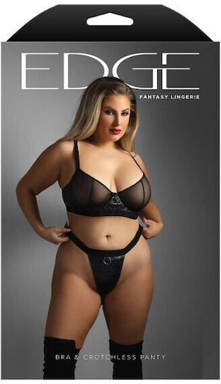 Edge Underwire Σετ Εσωρούχων Μαύρο Q