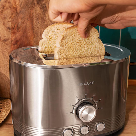 Cecotec Shine&Toast Prăjitor de pâine 2 sloturi 850W Inox