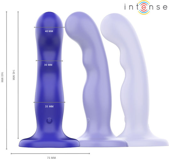 Intense Shorty Vibrator G-Punkt mit Fernbedienung 16cm Blau