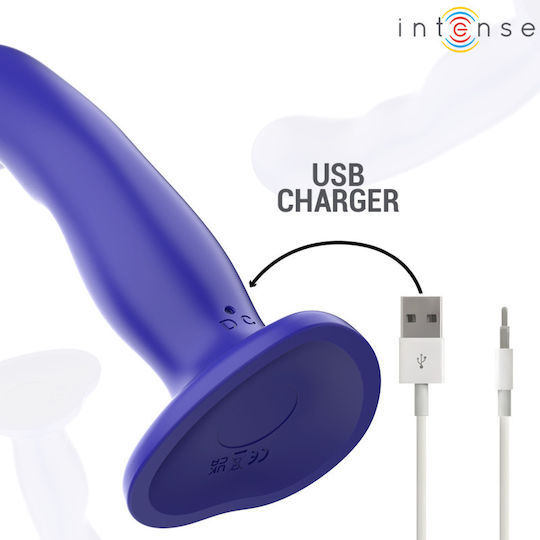 Intense Shorty Vibrator G-Punkt mit Fernbedienung 16cm Blau