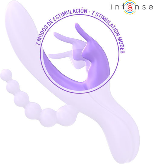 Intense Miko Triple Δονητής Rabbit Μωβ