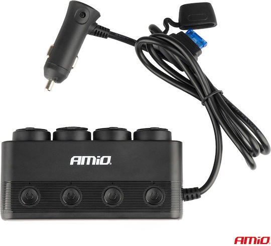 AMiO Αντάπτορας Αναπτήρα Αυτοκινήτου 12V - 24V