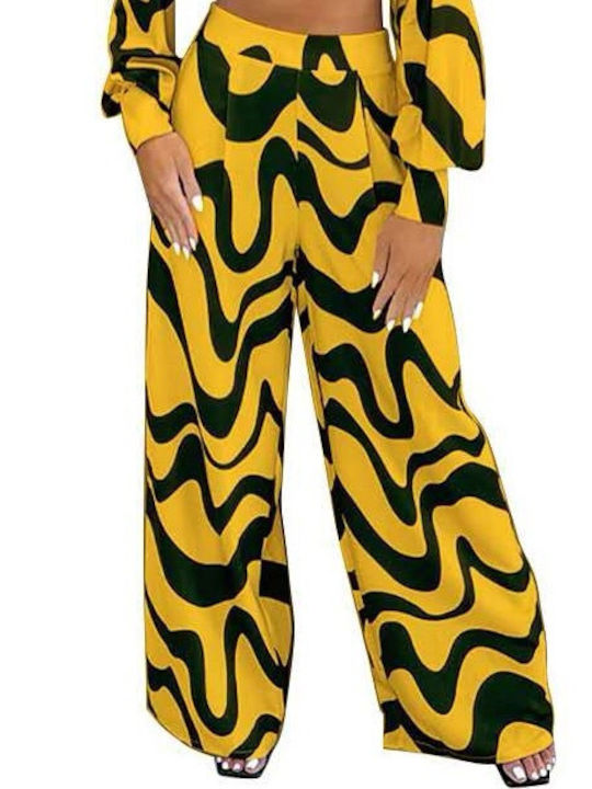 Damen Set mit Hoch tailliert Hose