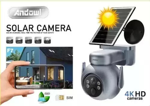 Andowl F7 IP Камера за наблюдение Wi-Fi 4K Водоустойчива Черен