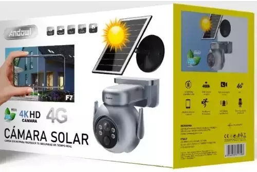 Andowl F7 IP Камера за наблюдение Wi-Fi 4K Водоустойчива Черен