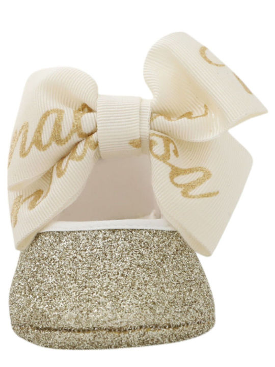 Monnalisa Baby Ballerinas Gold