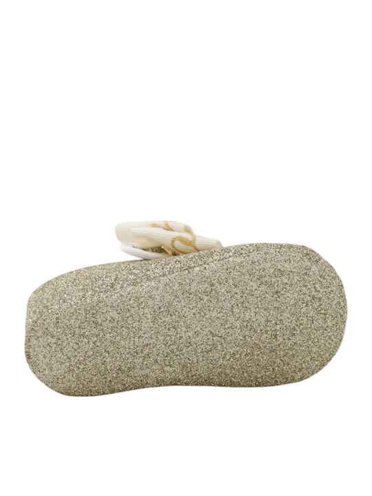 Monnalisa Baby Ballerinas Gold