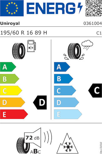 Uniroyal AllSeasonExpert 2 195/60R16 89H FR Автомобилна Гума Всесезонна За 4x4 / SUV Автомобил
